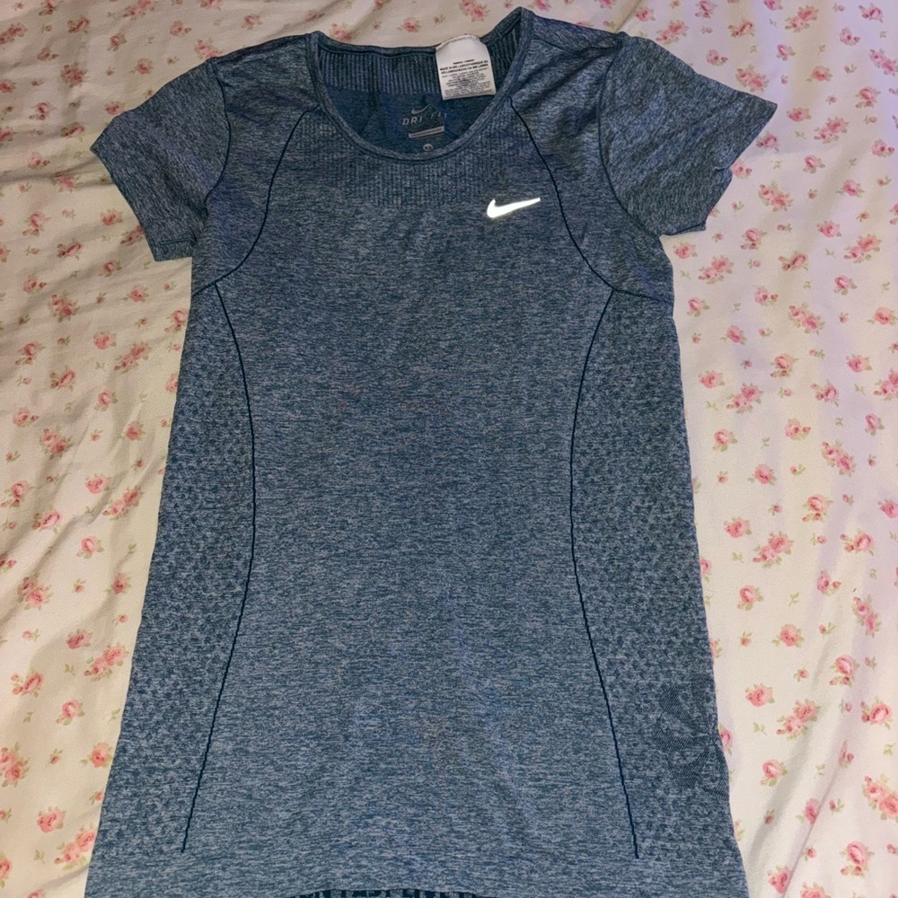 Nike Dri-FIT Heathered Blue Tee